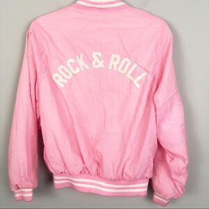VINTAGE Rock & Roll Pink Snap Front Jacket Medium
